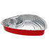 Novolex - Pactiv Large Red Heart Pan 9.5" x 9.3" x 1.5" 100 / cs