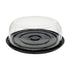 Novolex - Pactiv 10.25" Black Cake Base w/ 3.5" Dome Fits 8" or 9" Cake 94 / cs
