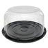 Novolex - Pactiv 10.25" Black Cake Base w/ 5.25" RoseDome Fits 8-9" Cake 110 / cs
