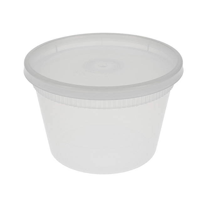 Novolex - Pactiv 16oz Clear Deli Container w/Lid  240 / cs; manufacturer item reference photograph