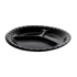 Novolex - Pactiv 9" 3 Compartment Foam Plate Black 500 / cs