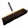ABCO Palmyra Garage Wood Broom 24" 2 Threaded Holes 4" Fiber 1 / ea — supplier reference photo; packaging or variant may differ