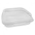 Novolex - Pactiv ClearView SmartLock Linged Lid 6" Clear 5.75" x 6" x 3" 500 / cs