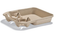 Chinet Flow 2 Cup carrier w/food tray 9.75"x8.4"x1.6" Pulp 400 / cs