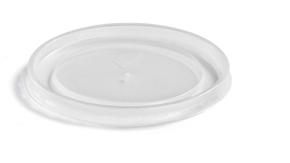 Chinet Lid 16/32oz High heat Translucent vented 500 / cs; Representative supplier photo of the same product type. Size, color, design, compartments, accessories and pack quantity shown may differ; this listing's specifications apply.