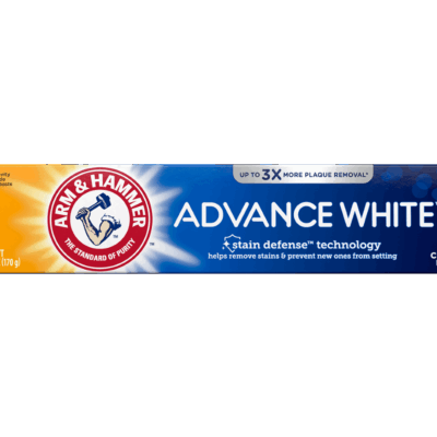 Church & Dwight Arm & Hammer Toothpaste 4.3 oz Advance White , Clean Mint 12 / cs — Representative photo of the same brand and product type. Pictured size, scent, formulation, packaging and quantity may differ. Refer to this listing and the supplied product label for specifications and use instructions.