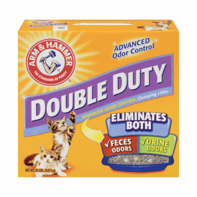 Church & Dwight Clay-Based Clumping Cat Litters 14 lbs, Double Duty 3 / cs — Representative photo of the same brand and product type. Pictured size, scent, formulation, packaging and quantity may differ. Refer to this listing and the supplied product label for specifications and use instructions.