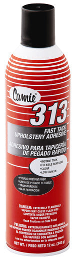 Claire 313 Camie Fast Tack Upholstery 12 oz , Adhesive 12 / cs; Representative photo of the same brand and product type. Product line, formula, scent, size, packaging and pack quantity shown may differ; this listing's specifications apply.