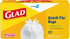 Clorox Glad Tall Quick-Tie Trash Bags 13 Gallon 80 Count White 4 / cs