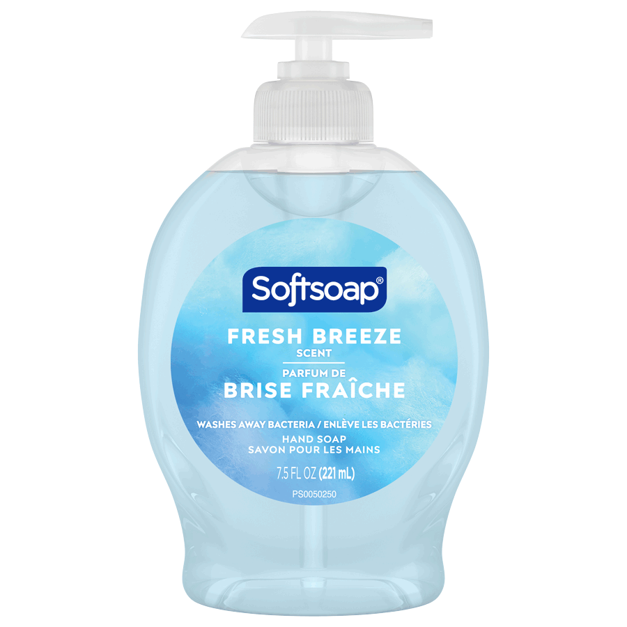 Colgate Softsoap Liquid Hand Soap Freesh Breeze, 7.5 oz 6 / cs — Representative photo of the same brand and product type. Pictured size, style, scent, formulation, packaging and quantity may differ. Refer to this listing and the supplied product label for specifications and use instructions.