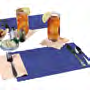 Hoffmaster Scallop Edge Linen Emboss Placemat Navy Economy 9.5" X 13.5" 1000 / cs — representative family photo from RJ-310524; size/color/pack may differ