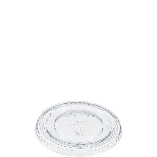 Dart 640TS - 3.5 oz PET Plastic Straw-Slotted Lid - Clear; manufacturer catalog photo.