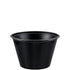 Dart Cup Souffle Plastic 4 oz Black 10 / 250 cs