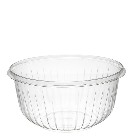 Dart PET48B - 48 oz PET Plastic Bowl - Clear; manufacturer catalog photo.