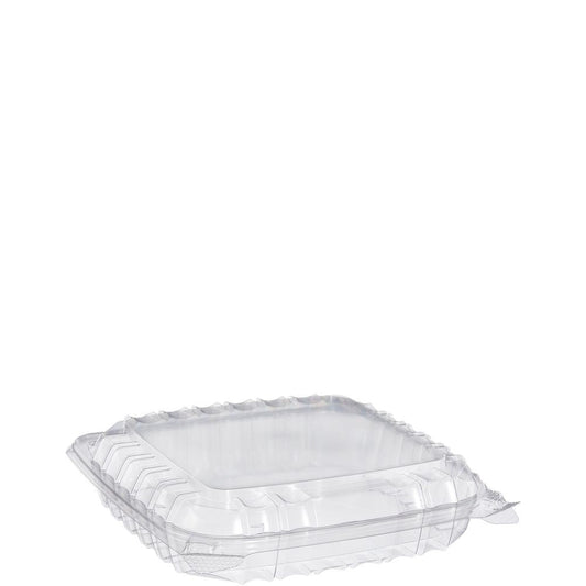Dart PET89PST1 - 8 in Medium PET Plastic Container - Clear; manufacturer catalog photo.