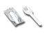 D&W Fine Pack Folded Spork White Polpropylene 3000 / cs
