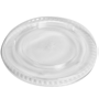 Fabri-Kal Clear Flat Drink Cup Lid No Slot For KC9OF 10 / 100 cs — supplier reference photo; packaging or variant may differ