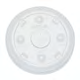 Solo Cup PET Cold Cup Flat Lid Clear w/ Straw Slot & ID 10 / 100 cs — supplier reference photo; packaging or variant may differ