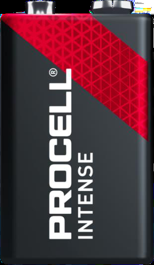 Procell Intense Alkaline Batteries 9V 6 / 12 CS — manufacturer product photo
