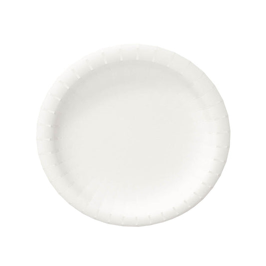 Graphic Packaging 9" Medium Weight Paper Plate Carte Blanc / White 4 / 125 cs — manufacturer product photo