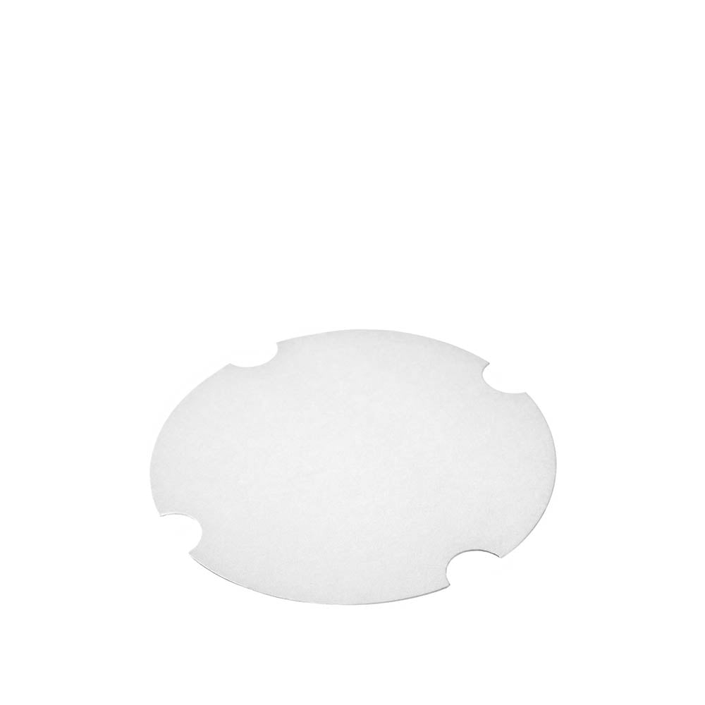 Graphic Packaging White Flat Paper Lid For 85 oz / 6 lb Food Bucket/Tub 10 / 20 cs — manufacturer product photo
