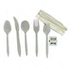 Empress Medium Weight White Kit Polypro Knife Fork Teaspoon Napkin 1Ply 250 / cs