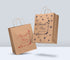 IBS 10" x 6.75" x 12" 60# Paper Bag Kraft w/ Red Font "Thank You" 250 / cs