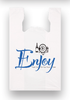 IBS LDPE T-Shirt Bag 13" x 10" x 22" Stock Print "Enjoy" 1000 / cs
