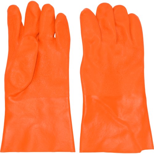 GLOVE, 12 INCH PVC, ORANGE