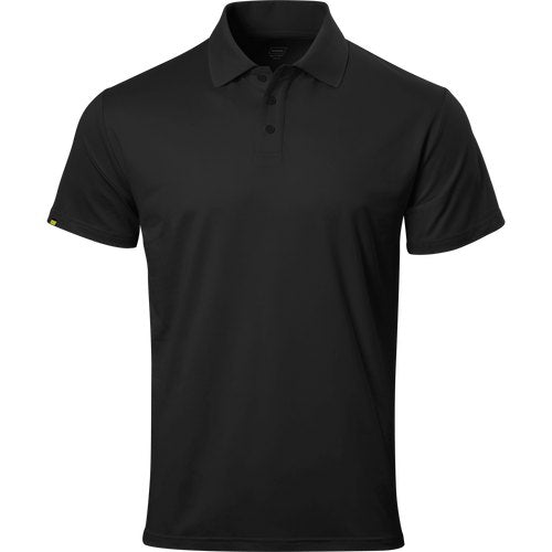 MENS, BLACK, POLO, SOLID COLOR