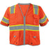 SURVEYORS VEST ORANGE RADIO CLIP ID HOLDER CLASS 3 ANSI 4XL