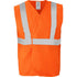 SAFETY VEST, ORANGE, TAPE/SILVER STRIPE