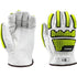 WHITE, GOAT GRAIN, DRIVER GLOVE, A8 CUT LINER, TPR IMPACT PROTECTION