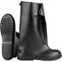 BLACK PVC OVER THE SHOE BOOT 18 INCH HEIGHT SNAP CLOSURE LG