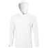 MENS WHITE LONG SLEEVE HOODED 4XL