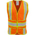 MESH VEST, ORANGE, CHEVRON, CLASS 2 ANSI