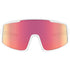 MALIBU SAFETY GLASSES WHITE FRAME RED MIRROR LENS
