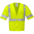SAFETY VEST LIME RADIO CLIP CLASS 3 ANSI LG