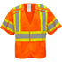 VEST ORANGE BREAKAWAY RADIO CLIP CLASS 3 ANSI XL