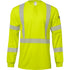 HI-VIS LIME, FLAME RESISTANT, HENLEY, LONG SLEEVE, WITH TAPE