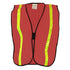 ECON SAFETY VEST, RED, LIME TAPE