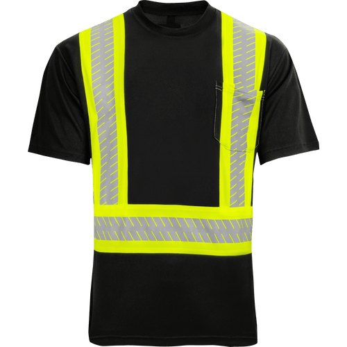 BLACK SHIRT WITH TAPE 4XL