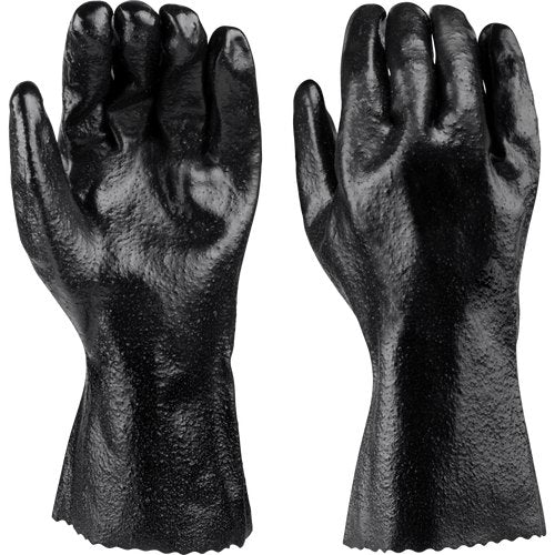 GLOVE, 12 INCH PVC, BLACK