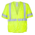 SAFETY VEST LIME CLASS 3 ANSI 2XL