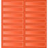 STICKER ORANGE 1X4 INCH