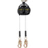 DUAL SRL, 8', FULLY ROTATING STEEL SNAP HOOKS, CLASS 2, WITH SRL CONNECTOR