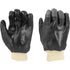 GLOVE, PVC BLACK KNIT WRIST