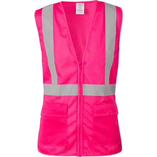 WOMENS PINK SAFETY VEST LG