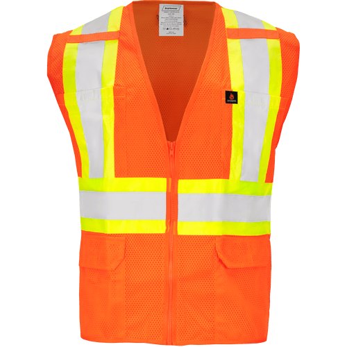 VEST OR FR RADIO CLIP CLASS 2 ANSI 3XL