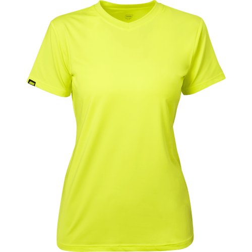 WOMENS SHORT LIME SLEEVE V-NECK MD